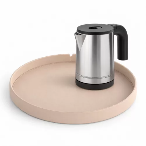 Bentley Maroa tray (natural) + Halo kettle, 0.8 l (stainless steel) – set