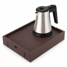   Bentley Stromboli tray (classic brown) + Coral kettle, 0.5 l (stainless steel) – set