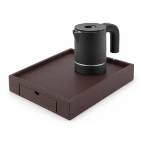   Bentley Stromboli tray (classic brown) + Halo kettle, 0.6 l (matt black) – set