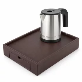   Bentley Stromboli tray (classic brown) + Halo kettle, 0.8 l (stainless steel) – set