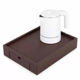   Bentley Stromboli tray (classic brown) + Halo kettle, 0.6 l (white) – set