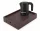 Bentley Stromboli tray (classic brown) + Halo kettle, 1 l (black) – set