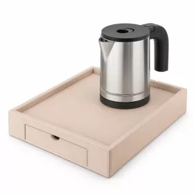   Bentley Stromboli tray (natural) + Halo kettle, 0.8 l (stainless steel) – set