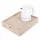 Bentley Stromboli tray (natural) + Halo kettle, 0.6 l (white) – set