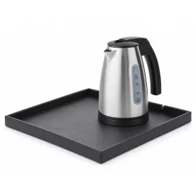   Bentley Fuji tray (black) + Saffron View kettle, 1 l (stainless steel) – set