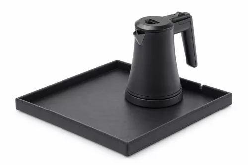 Bentley Fuji tray (black) + Coral kettle, 0.5 l (matt black) – set