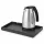 Bentley Etna tray (black) + Saffron View kettle, 1 l (stainless steel) – set