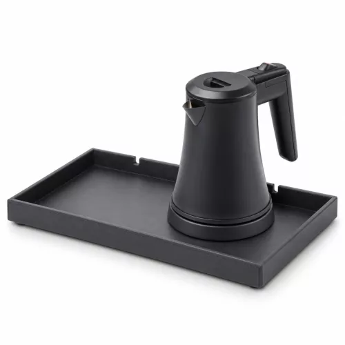 Bentley Etna tray (black) + Coral kettle, 0.5 l (matt black) – set