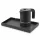 Bentley Etna tray (black) + Halo kettle, 0.6 l (matt black) – set