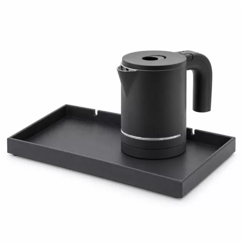 Bentley Etna tray (black) + Halo kettle, 0.6 l (matt black) – set