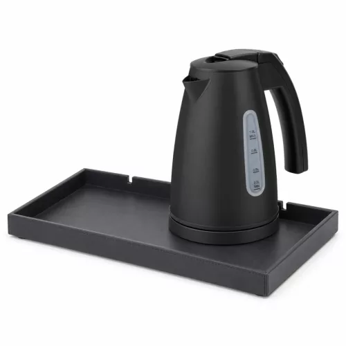 Bentley Etna tray (black) + Saffron View kettle, 1 l (matt black) – set