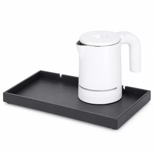 Bentley Etna tray (black) + Halo kettle, 0.6 l (white) – set