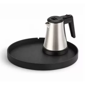   Bentley Maroa tray (black) + Coral kettle, 0.5 l (stainless steel) – set