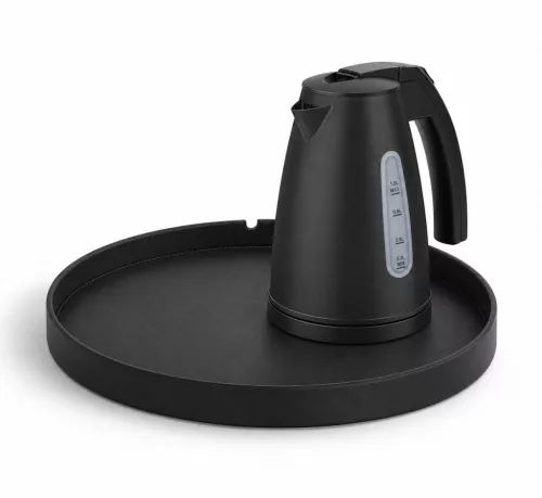 Bentley Maroa tray (black) + Saffron View kettle, 1 l (matt black) – set