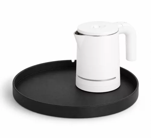 Bentley Maroa tray (black) + Halo kettle, 0.6 l (white) – set