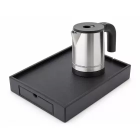   Bentley Stromboli tray (black) + Halo kettle, 0.8 l (stainless steel) – set
