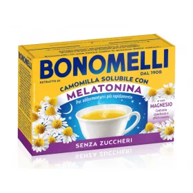   Bonomelli vanilla-flavoured instant chamomile drink with melatonin and magnesium – food supplement, 4.5 g – unit price per sachet