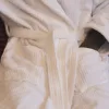 Serene Luxury Velour Waffle Bathrobe White XXL, 400 g