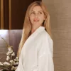 Sporty waffle-weave bathrobe White XL, 220 g