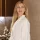 Sporty waffle-weave bathrobe White XL, 220 g
