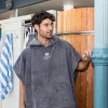 SwimSoft bath sheet poncho Slate grey XL, 300 g
