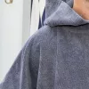 SwimSoft bath sheet poncho Slate grey XL, 300 g