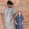 SwimSoft bath sheet poncho Brown XL, 300 g