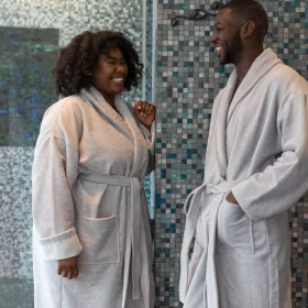 SupremeSoft® Luxury Bathrobe Silver grey XXXL, 300 g