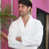 Velvety light velour robe White XL 350g