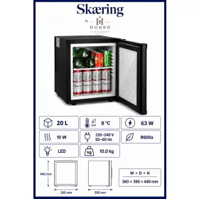 HOBBB Skæring minibar fridge, 20 l