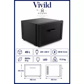 HOBBB Vivild minibar fridge, 45 l