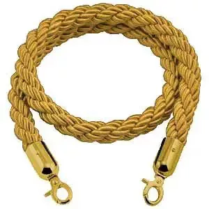 Gold twisted barrier rope, 160cm (CSKAA)