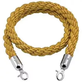 Gold twisted barrier rope, 160cm (CSKAK)