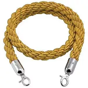 Gold twisted barrier rope, 160cm (CSKAK)