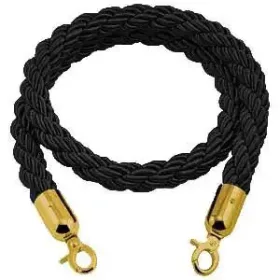 Black twisted barrier rope, 160cm (CSKFA)
