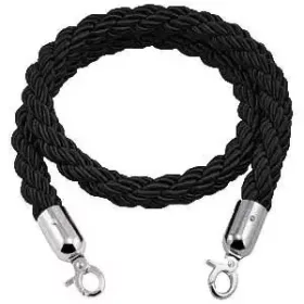 Black twisted barrier rope, 160cm (CSKFK)