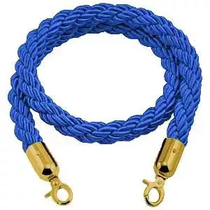 Blue twisted barrier rope, 160cm (CSKKA)