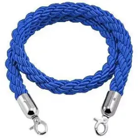 Blue twisted barrier rope, 160cm (CSKKK)
