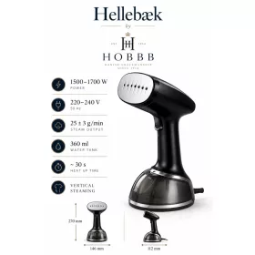 HOBBB Hellebæk steam iron, 1700 W