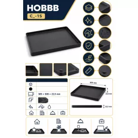 HOBBB Præstø guest tray, black
