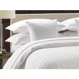  PILLOW COVER / 2 cm STRIPED Small pillow 40X50cm Hotel 50% cotton - 50% polyester