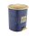 Plastic pedal bin, blue/gold pattern DENIM 6L