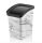 Plastic Smart Click trash can with flip lid, marble pattern 12L