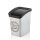 Plastic Smart Click trash can with flip lid, Wood pattern 12L