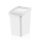 Plastic Smart Click trash can with flip lid, white 12L