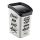 Plastic Smart Click trash can with flip lid, with white/black pattern inscription GOGO 23L