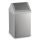 Stainless steel dustbin with hinged lid, 54 L, matt