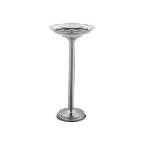 Stainless steel ashtray, floor standing, 65cm, shiny
