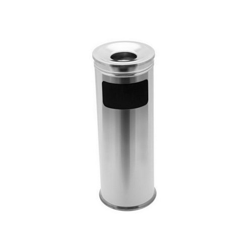 Stainless steel ashtray, floor standing, 23 L glossy