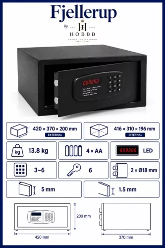 HOBBB Fjellerup safe